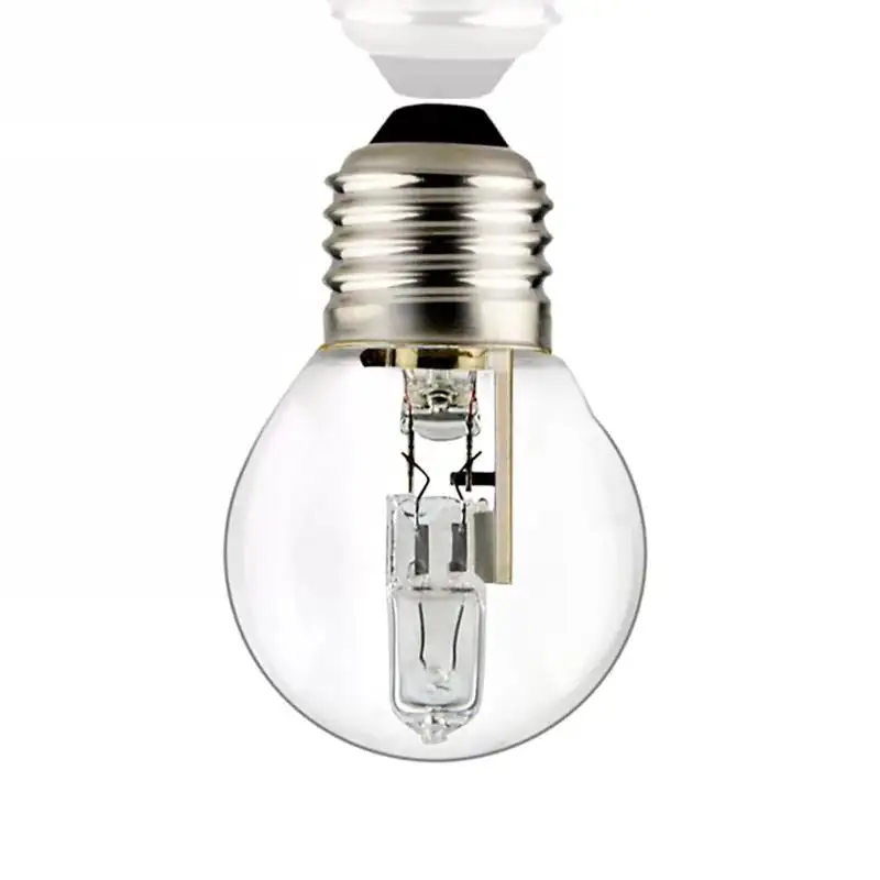 Круглая лампа для гольфа G45, эко-галогенная лампа с держателем E14 E27 для внутреннего освещения