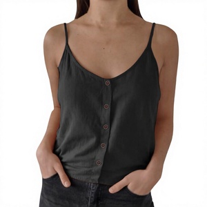 Blusa de Verano para Mujer 2026, Estilo Europeo Americano, Casual, Cuello en V, Abotonada, Manga Larga, Tejido Dobby Sólido de 160g, Poliéster - Product Image 4