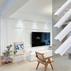 नए उच्च ग्रेड pu फोम मुकुट मोल्डिंग कस्टम पॉलीयूरेथेन कोने कॉर्निस फोम मुकुट मोल्डिंग कॉर्निस पैनल पॉलीयूरेथेन मोल्डिंग कॉर्निस पैनल पॉलीयूरेथेन मोल्डिंग - Product Image 1