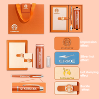 Juego de Cuaderno A5 de Lujo Personalizado en Varios Colores con Bolígrafo, Termo y Caja de Regalo, Kit Ejecutivo de Graduación Empresarial, Juego de Cuadernos