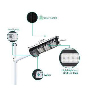 Lampu Jalan Panel surya 200 Watt, lampu jalan Led terintegrasi 12 jam - Product Image 4