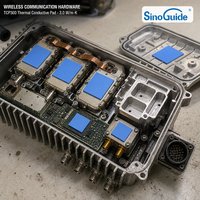 TCP300-1 CustomTacky Thermal Silicone Pad Interface Material CPU GPU LED Telecom Power Modules Heat Sink High Voltage