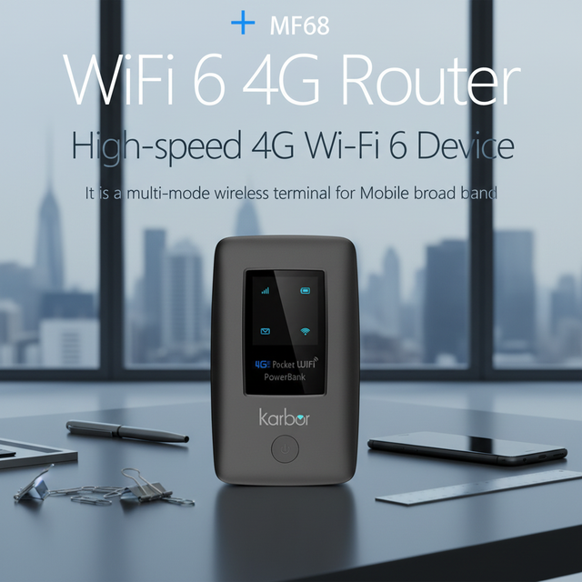 Karbor Mini 5200mAh 4G LTE WiFi 6 Portable Router 300Mbps Hotspot Routers Wifi Mobile Internet Wifi Router Outdoor Use