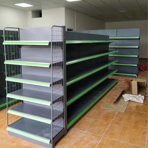 Tienda de conveniencia opciones de múltiples capas estantes de góndola de supermercados negros de un solo lado <span class=keywords><strong>para</strong></span> exhibición de farmacia - Product Image 6