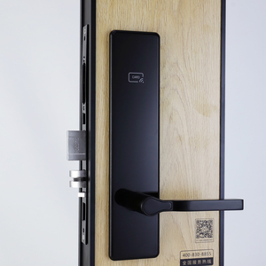 新設計カスタム製造高品質ブラックアプリ制御RFIDカードキーリースマートドアロック（WiFi対応） - Product Image 3