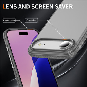 <span class=keywords><strong>Coque</strong></span> de téléphone translucide mate <span class=keywords><strong>antidérapante</strong></span> pour <span class=keywords><strong>iPhone</strong></span> 17 Air 16 Pro 15 14 Plus 13 12 <span class=keywords><strong>11</strong></span> Pro Max TPU Hard PC Silky Skin Cover Shell - Product Image 4