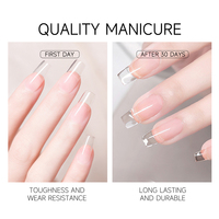 AiBevoow Venta caliente Suministros profesionales para uñas 30g No tóxico UV LED Gel duro Bajo Moq Builder Gel Extensión de uñas para salón de uñas