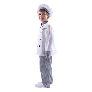 Costume de chef pour enfants, vêtements de <span class=keywords><strong>cuisine</strong></span> et de pâtisserie pour filles, ensemble de costumes de chef pour enfants pour <span class=keywords><strong>Halloween</strong></span>, uniforme de cuisinier, déguisement de fête de carnaval - Product Image 5