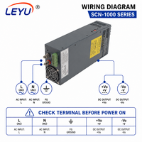 Alimentation à découpage SCN-1000 1000W 24V 40A à sortie unique, convertisseur CA/CC avec fonction parallèle, SMPS industriel avec filtre EMI