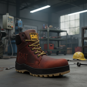 Scarpe da Lavoro Professionali con Puntale in Acciaio, Tomaia in Vera Pelle e Soletta in Microfibra per Protezione sul Lavoro - Product Image 3