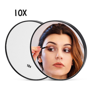 <span class=keywords><strong>10x</strong></span> Magnifying gương hút cup mini nhỏ gọn trang điểm gương tay du lịch túi nhỏ vòng gương - Product Image 4