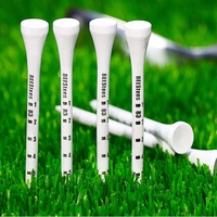 Tees de golf en bois dur biodégradables 100 % naturels avec logo personnalisé, durables, imprimés, fabriqués en usine
