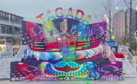 Manèges de fête foraine Mini Disco Tagada Parc d'attractions intérieur/extérieur Manège pour enfants Manèges tournants FRP+Acier inoxydable 20 personnes