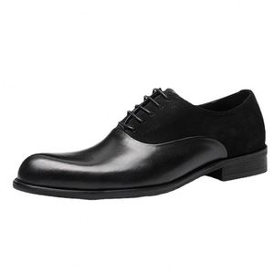 Zapatos Oxford Formales para Hombre, con Entresuela de Piel Vacuna, Impermeables, Transpirables, que Aumentan la Estatura, Hechos a Mano, para Otoño - Product Image 3