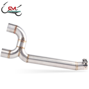 Moto tuyau d'échappement slip-on évasion moto lien moyen tuyau connecter tube pour Yamaha fz6 échappement S2 FZ6N FZ6S <span class=keywords><strong>FAZER</strong></span> 2004-2010 - Product Image 5