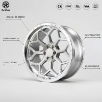 Jantes en alliage forgé Dw 20 22 24 26 pouces, multi-branches, argent poli, OEM pour pick-up Tundra F150 Silverado Ram 2500 tout-terrain
