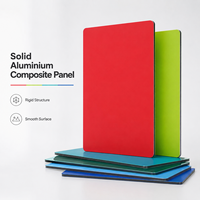 Panneau composite en aluminium ignifuge de 3 mm, 1220x2440 mm, revêtement PE beige, ACP pour les murs des halls d'hôtel