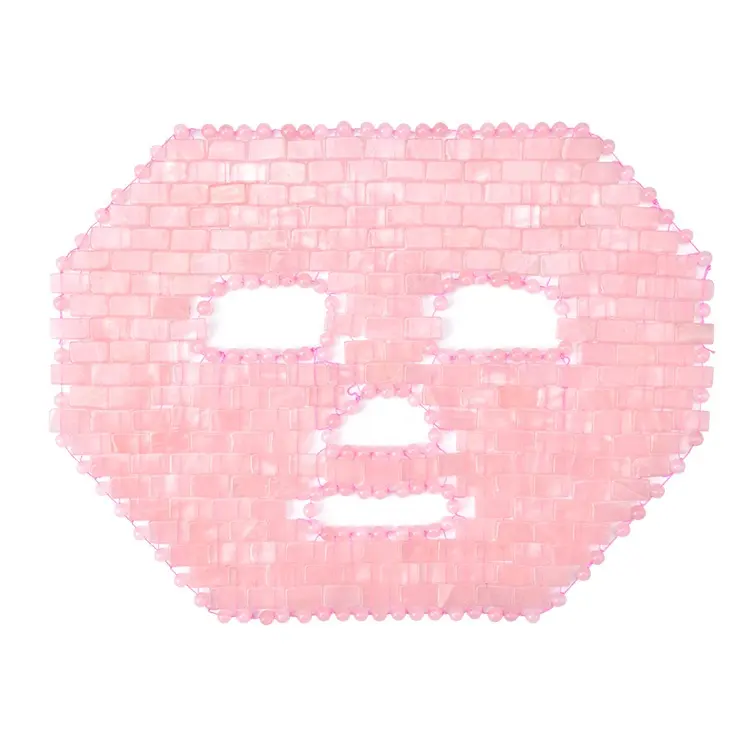Prodotti di vendita caldi 2023 Mushang Face Healing Beauty Products Crystal Stone Ice Facial Mask maschera per il viso al quarzo rosa