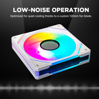 Ventilateur de refroidissement CPU haute performance 120 mm avec LED RGB ARGB et dissipateur thermique en aluminium pour boîtier d'ordinateur