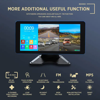 10.36 pouces 4CH Full HD 1080P AHD boucle enregistreur vidéo voiture écran tactile 4 canaux MP5 Mobile DVR boîte noire pour véhicule camion RV