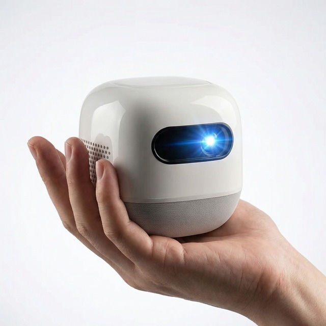 Certified Mini 4K Wireless Smart Projector with LED Lamp Portable Android 13 & US/EU Plug 2G RAM for Outdoor Use Beamer