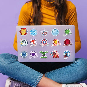 50pcs dessin animé Avengers autocollants capitaine vert géant super-héros autocollants guitare téléphone bricolage autocollants décoratifs pour adolescents enfant adultes - Product Image 5