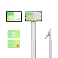 Tableta Android de 11 Pulgadas con 16 GB de Memoria, NFC, Pago por Contacto, SoftPOS, Kiosco de Cobro, Base de Carga, Soporte de Escritorio y Suelo, Diseño Antirrobo, PC