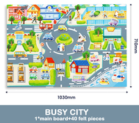 Tableau mural éducatif en feutre personnalisé pour enfants, avec calendrier, date, reconnaissance météo, DIY 3D, à suspendre au mur