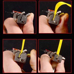 야외 정밀 슈팅 새총 슈팅 플랫 고무 밴드 사냥 304 스테인레스 스틸 슬링 샷 캠 샤프트 새총 - Product Image 5