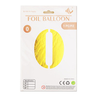 Ballons en feuille d'aluminium numériques de 40 pouces, emballage individuel en carton de luxe, ballons géants 0-9 pour la décoration de fête