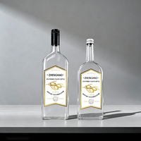 Bouteille de vin, de whisky, de jus, de vodka, de champagne en PETG transparent de luxe personnalisée, 600 ml, 750 ml, avec bouchon anti-fuite