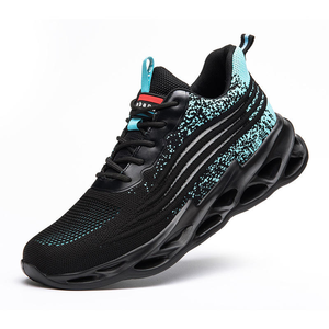 รองเท้าผ้าใบกลางแจ้งผู้ชายคุณภาพสูงสำหรับฤดูหนาวรองเท้าเซฟตี้ทันสมัยพร้อมหัวเหล็กสำหรับไซต์ก่อสร้างผ้าถัก - Product Image 2