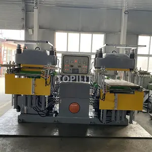 Máquina de vulcanização automática de borracha pequena para material de borracha, controle de deformação PLC