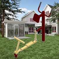 Equipo de ejercicio al aire libre de acero duradero Equipo de ejercicio de gimnasio al aire libre certificado TUV para adultos para parques y jardines
