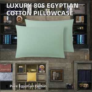 Premium High Repurchase 80S Egyptian Cotton Knitted Pillowcase Reactive Dyed Pure Cotton Breathable Luxury Hotel <b>Bedding</b> - Product Image 2