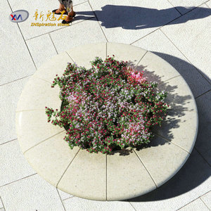 Nuevos Materiales de Construcción de Piedra, Jardinera de Hormigón UHPC XMS006, Jardinera para Exteriores con Iluminación - Product Image 3
