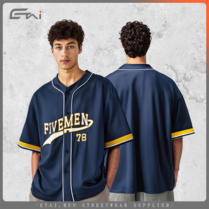 T-shirt Cardigan de Baseball à Manches Courtes pour Homme de la Marque <span class=keywords><strong>ETAI</strong></span> - Haute Qualité, Couleurs Contrastées, Anti-Humidité, Emballage en Boîte Colorée - Product Image 5