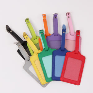 Étiquettes de bagages de voyage personnalisées en cuir véritable et en PU pour l'identification des affaires/de voyage et l'étiquetage des bagages - Product Image 3