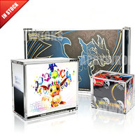   Boîtier acrylique pour Booster Box TCG, étui de présentation avec couvercle magnétique transparent, protection pour ETB (Elite Trainer Box)