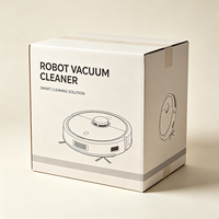 Boîte d'emballage pour aspirateur robot avec logo personnalisé, design gratuit, carton ondulé recyclable et imperméable, carton d'expédition pour appareils électroménagers