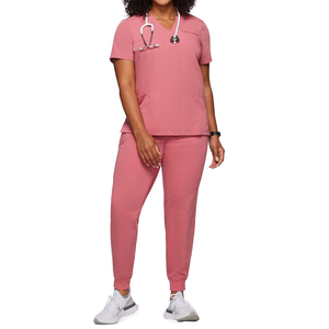 Yuhong Unisex Enfermeras Scrubs Uniforme Set Grays Anatomy Verpleging Ready Ship Pink Light Green Scrub Suit para uniformes <span class=keywords><strong>de</strong></span> hospital - Product Image 3