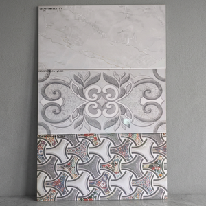 Carreaux muraux en porcelaine pour salle de bain, effet miroir, 300x600mm 30x60cm 12x24inch, imprimés HD, motif poissons bleus, finition brillante, fournisseur - Product Image 3