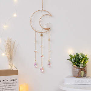 HZ Light Shadow Crystal Rolling Stone Eco-Friendly Window Garden Colorful Lighting Hanging Decoration Sun Catcher Moon Wind Chime - Product Image 4