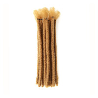 Jiffyhair Extensioni di Capelli Sintetici in Fibra Morbida Resistente alle Alte Temperature, Sister Locs Afro Kinky Dreadlocks Micro Locs a Doppia Trama