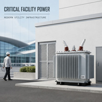 Transformateur de distribution triphasé immergé dans l'huile de 30 kVA pour équipement industriel, 480 V/400 V, faible perte