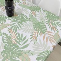 Nappe en PVC imprimée en plastique Couverture de table en vinyle rectangulaire étanche à l'huile pour table à manger Utilisation de mariage Banquet à la maison