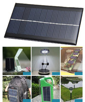 Panneau solaire 6V 1W, mini système solaire DIY pour chargeurs de téléphone portable, cellule solaire portable pour charger les batteries au lithium 3.7V 4.2V