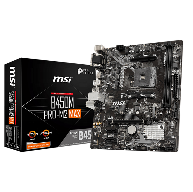 New Original AMD B450 Desktop Motherboard for MSI Double DDR4 Memory Channel SATA Hard Drive Integrated A320 B450M PRO-M2 MAX