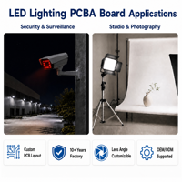 Carte de circuit imprimé LED SMD avec puces LED, module PCBA LED IR personnalisé OEM pour caméra de sécurité, surveillance de vision nocturne