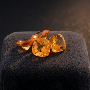 Coussin de pierres précieuses en citrine naturelle de haute qualité coupe couleur jaune lâche pour la fabrication de bijoux haut de gamme - Product Image 4